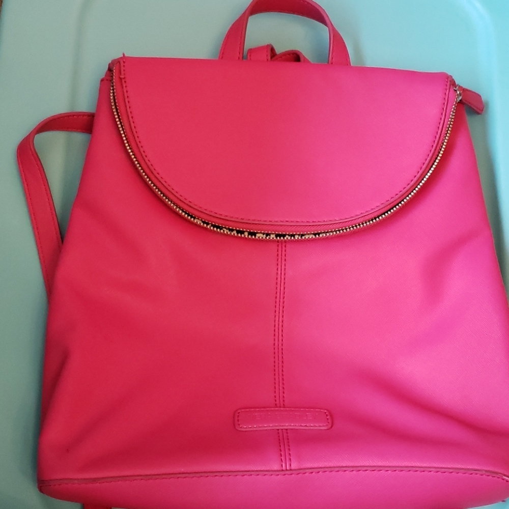 SOLD Vera Bradley leather pink backpack purse